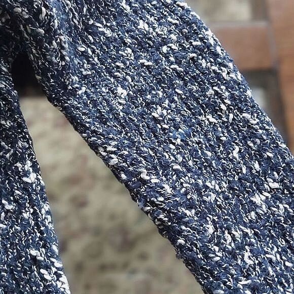 Nonnative marled blue Voyager crew neck pullover sweater size JP1 / US XS - Picture 3 of 9